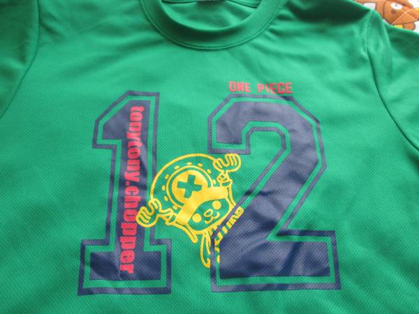 ☆新品♪ワンピースチョッパー半袖メッシュTシャツ緑150cm☆拍卖