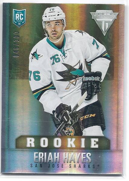 13-14 Titanium Eriah Hayes RC /100拍卖