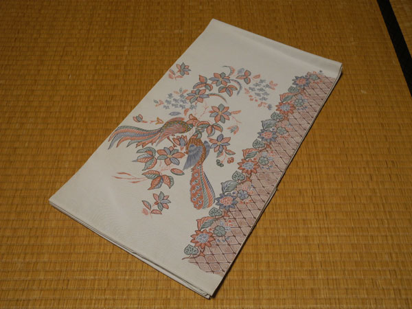 正絹 新品・未仕立て品 袋帯 -お太鼓- 長期保管品拍卖