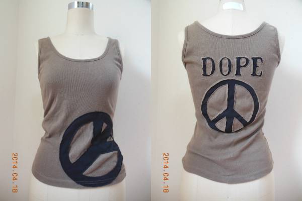 INGNI★ピースマーク/タンクトップ/カーキ/レディース/クール拍卖