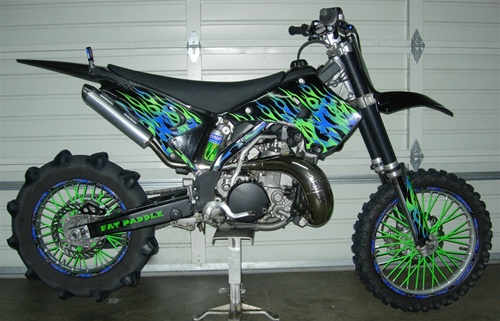 Kawasaki カワサキ KLX125 KLX250 Dトラッカー KX450F 等 ★ スポークラップ (スキン) 特注可能拍卖