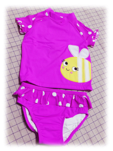 送料無料*新品ジンボリー☆ハチさん×ドット・ラッシュガードセット☆3T*GYMBOREE拍卖