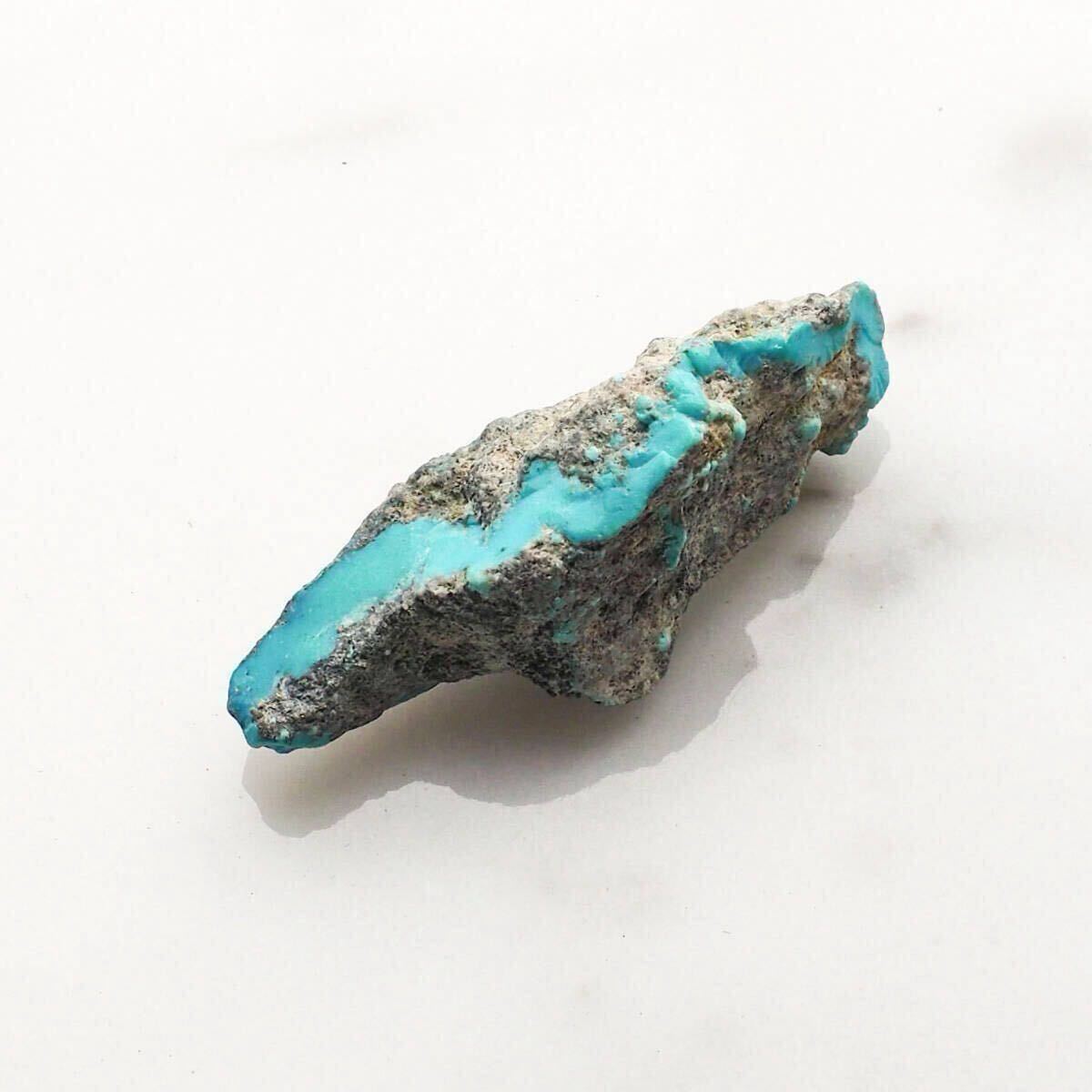 ハイグレード ナチュラル モレンシ ターコイズ 原石 8g アリゾナ トルコ石 turquoise カボション ルース 彫金 コレクション ・351