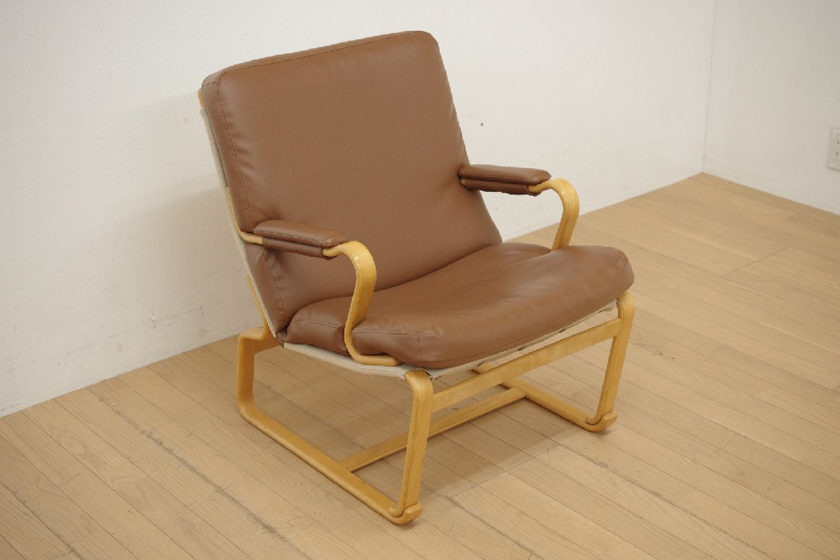 天童木工 ブルーノ・マットソン マルガリータ イージーチェア １人掛けソファ 1Pソファ アームチェア デザイナーズ リビング 北欧 合皮 C