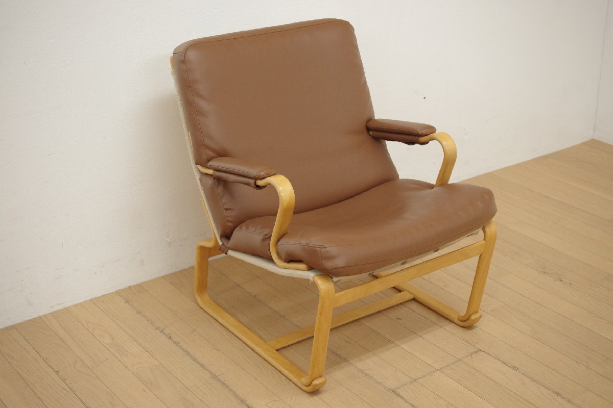 天童木工 ブルーノ・マットソン マルガリータ イージーチェア １人掛けソファ 1Pソファ アームチェア デザイナーズ リビング 北欧 合皮 E