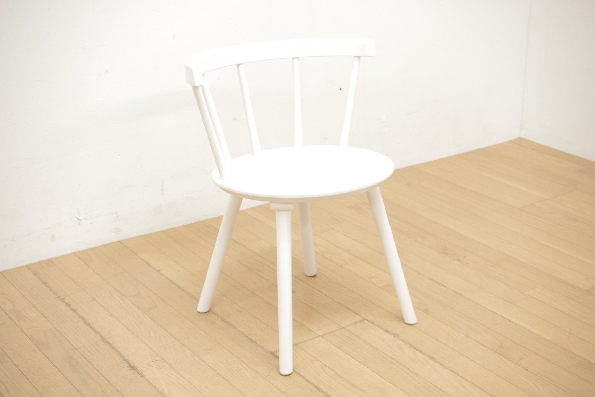 モデルルーム展示品 タイムアンドスタイル Dorf アームチェア ウィンザーチェア TIME＆STYLE ドルフ ホワイト 白 無垢材 チェア 北欧