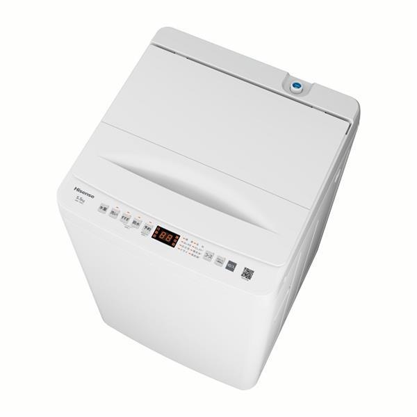 新品☆HISENSE ハイセンス 全自動洗濯機 洗濯5.5kg ホワイト　送料無料66