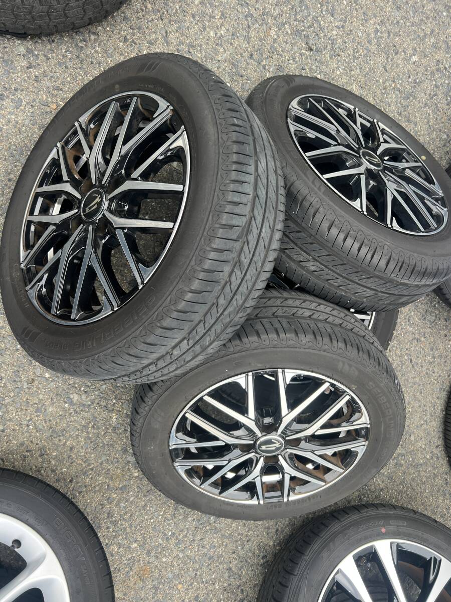 BRIDGESTONE ブリジストン ＢＥＯ ベオ　アルミホイールタイヤ付き　４本セット　バリ山　5.5J　＋42　100　４穴　185/55R15　2022年