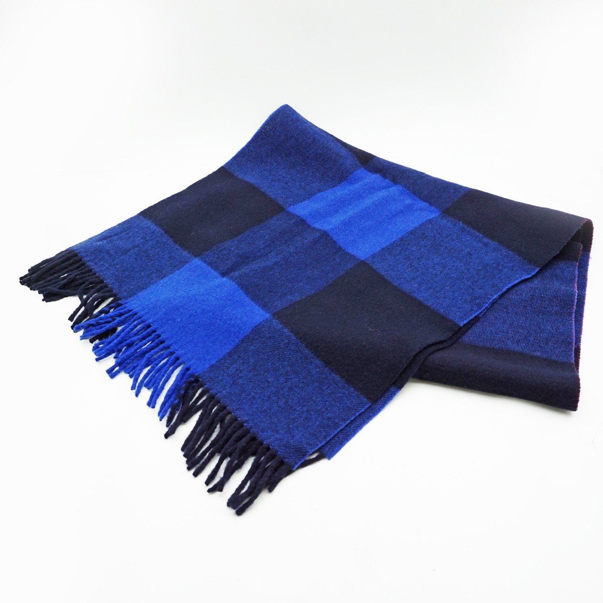 ◇【MAISON KITSUNE メゾン キツネ】チェック マフラー