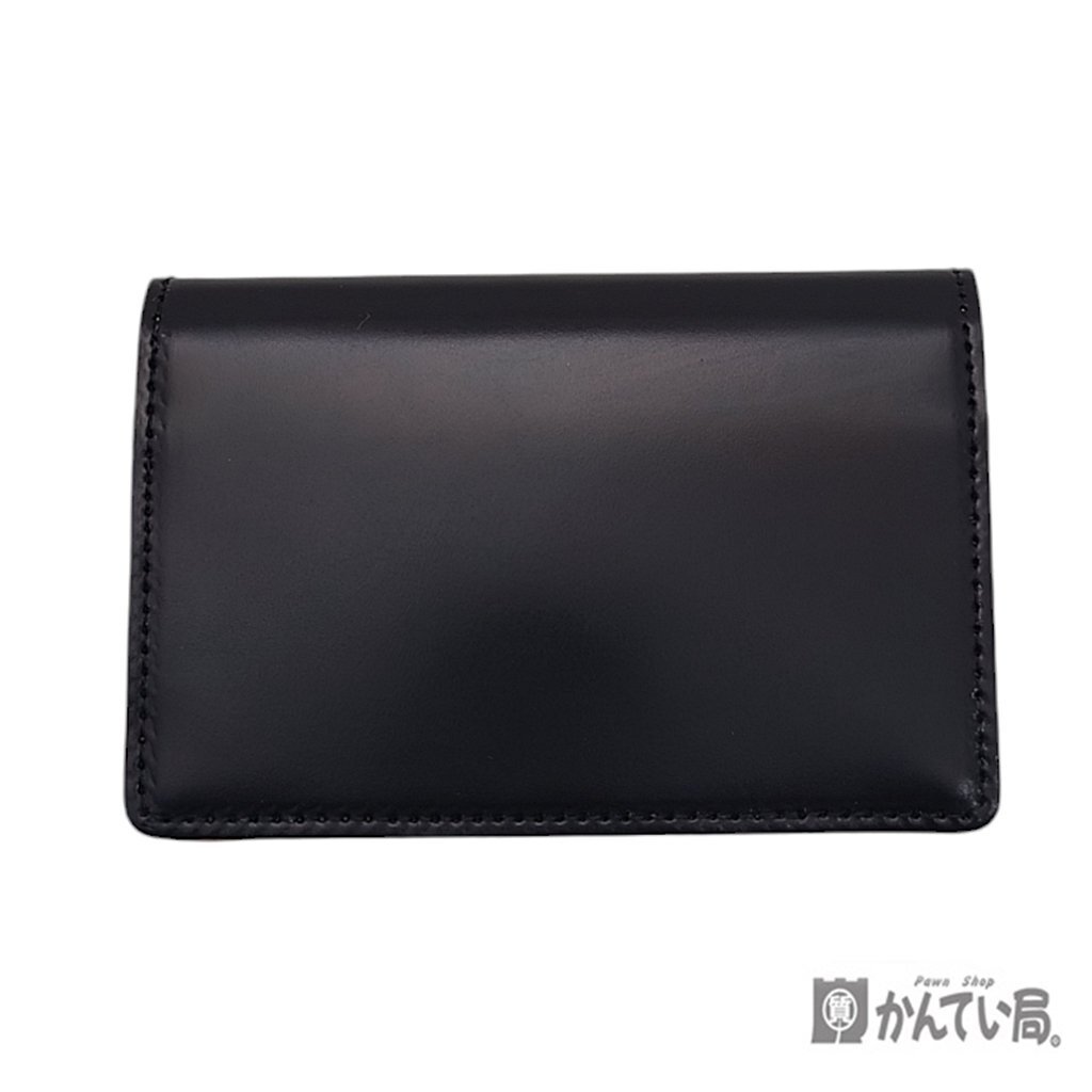 美品 Trois Clefs トワクレ レザー カードケース ブラック 黒 カード入れ×4 シンプル メンズ 名刺入れ カードホルダー 外箱有り