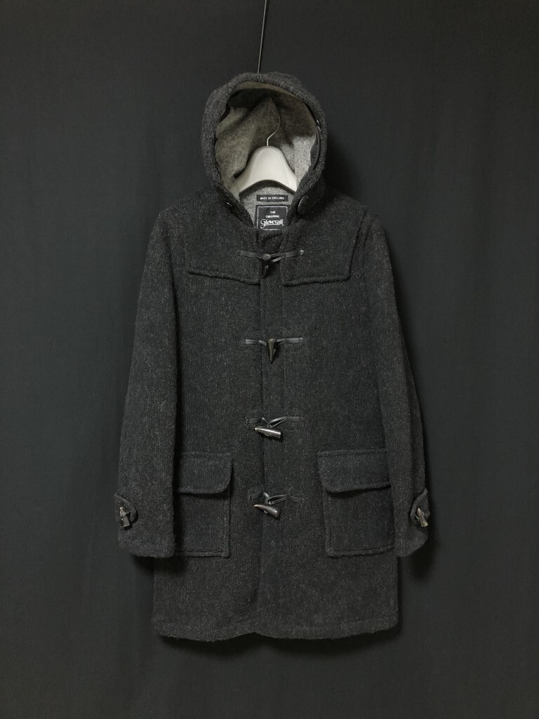 英国製◆Gloverall グローバーオール シャギーメルトン 一枚仕立て ダッフルコート M　
