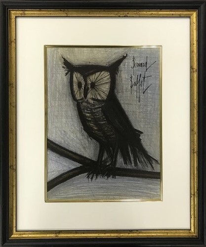 【特価】 ≪　ベルナール 　ビュッフェ　≫　オリジナル リトグラフ【石版画】 　LE PETIT HIBOU 　1967年 　 BERNARD　 BUFFET