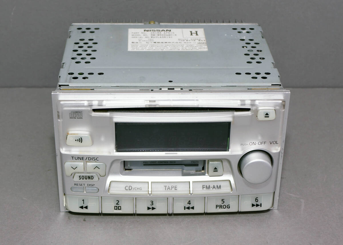 ニッサン 純正 RM-W50SAMC-K CDデッキ カセットデッキ テープ プレーヤー 2DIN　ジャンク