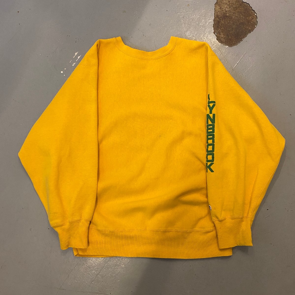 ☆Champion チャンピオン☆ ヴィンテージ リバースウィーブ LYNBROOK トレーナー スウェット イエロー Vintage Reverse Weave Sweatshirt