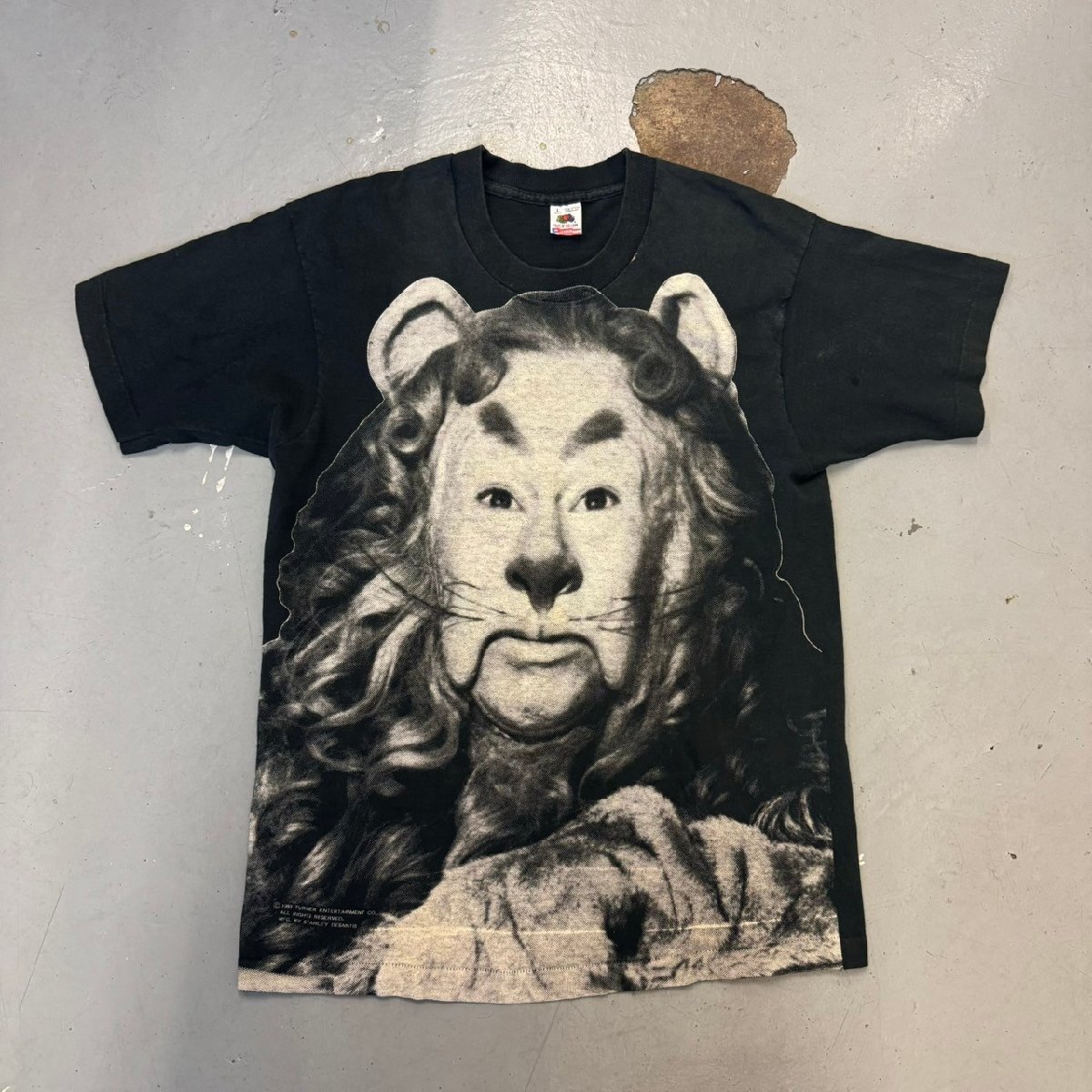 ☆THE WIZARD OF OZ オズの魔法使い☆ 90s ヴィンテージ 臆病なライオン ムービープリント 古着 半袖 Tシャツ Vintage old clothes T-shirt