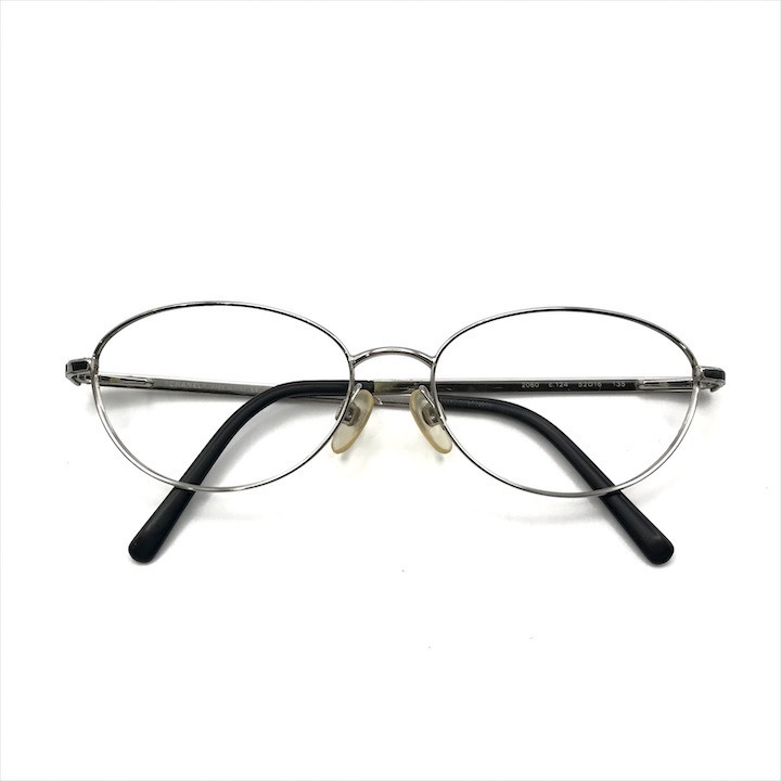 良品 CHANEL シャネル ロゴ チェーン モチーフ サングラス 眼鏡 メガネ フレーム アイウェア シルバー a6667