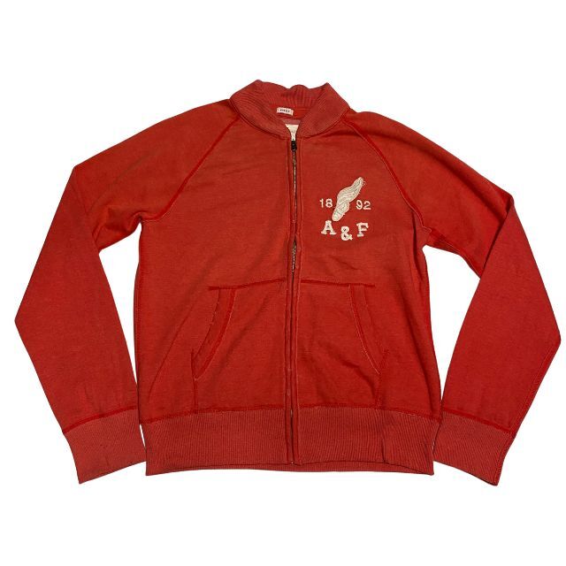 大きいサイズ アバクロンビー&フィッチ スウェット スタジャン 裏起毛　　Abercrombie&Fitch ジップアップスウェット 雅瀬1180