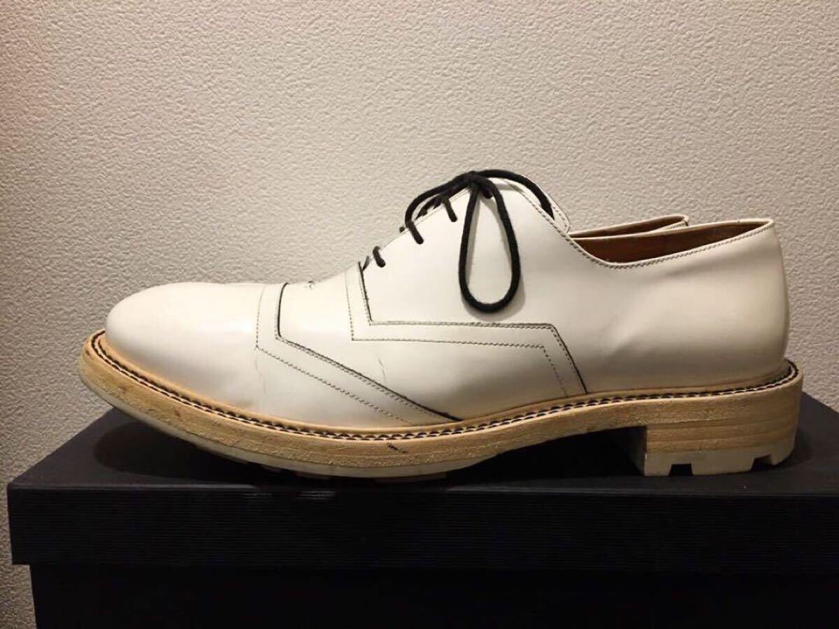 JIL SANDER 16SS 厚底 ドレスシューズ 白 スニーカー 42 メンズ 白 パリアルンガ 靴 シャツ