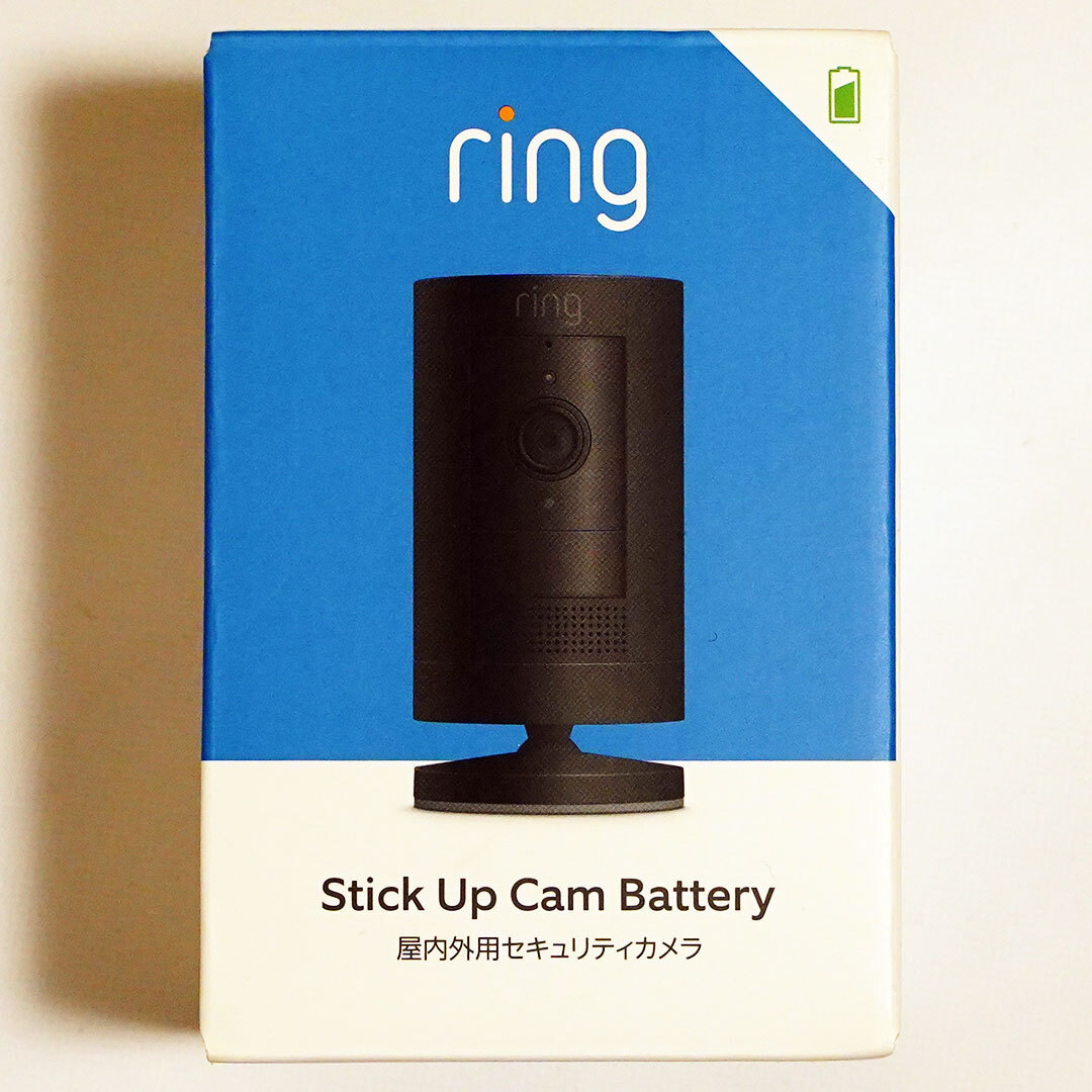 新品・未使用☆Ring Stick Up Cam Battery リング スティックアップカム バッテリーモデル ブラック 屋内・屋外両用 防犯カメラ　送料無料
