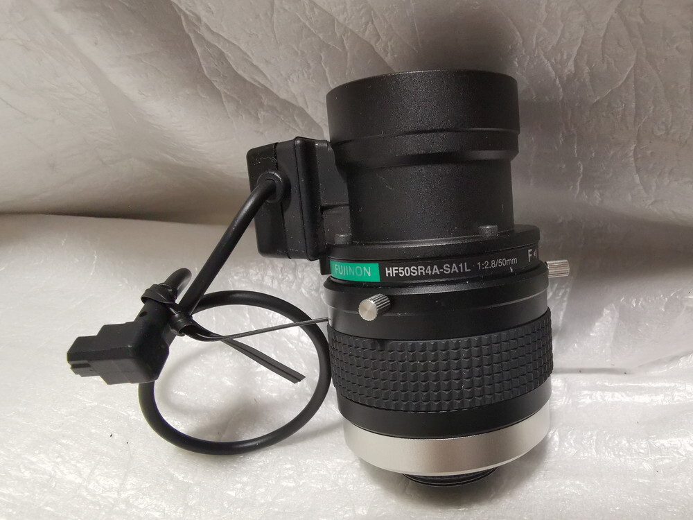 ★美品★ FUJINON HF50SR4A-SA1L 50mm/F2.8 2/3"型Cマウントレンズ DC Auto-Iris メガ画素解像度 