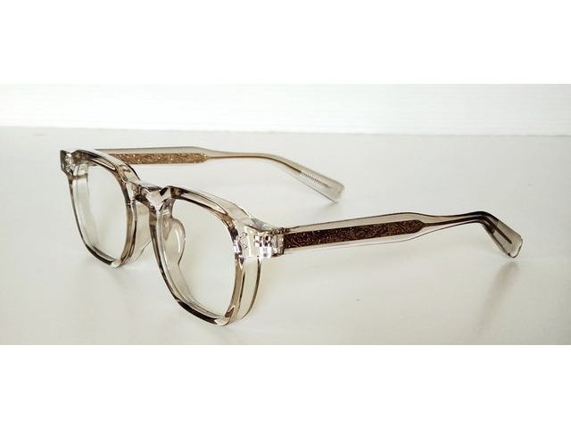 Classic Signature クラシック シグネチャー シャンパングレーA 太フレーム メガネ 02