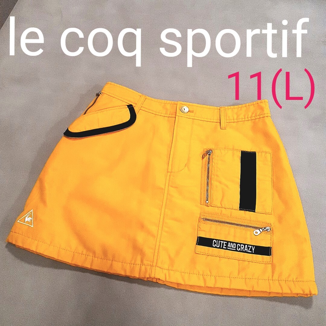 【超美品】le coq sportif　ルコックスポルティフゴルフ　 スカート ゴルフウェア　中綿スカート　ミニスカート　レディース11(L) GOLF