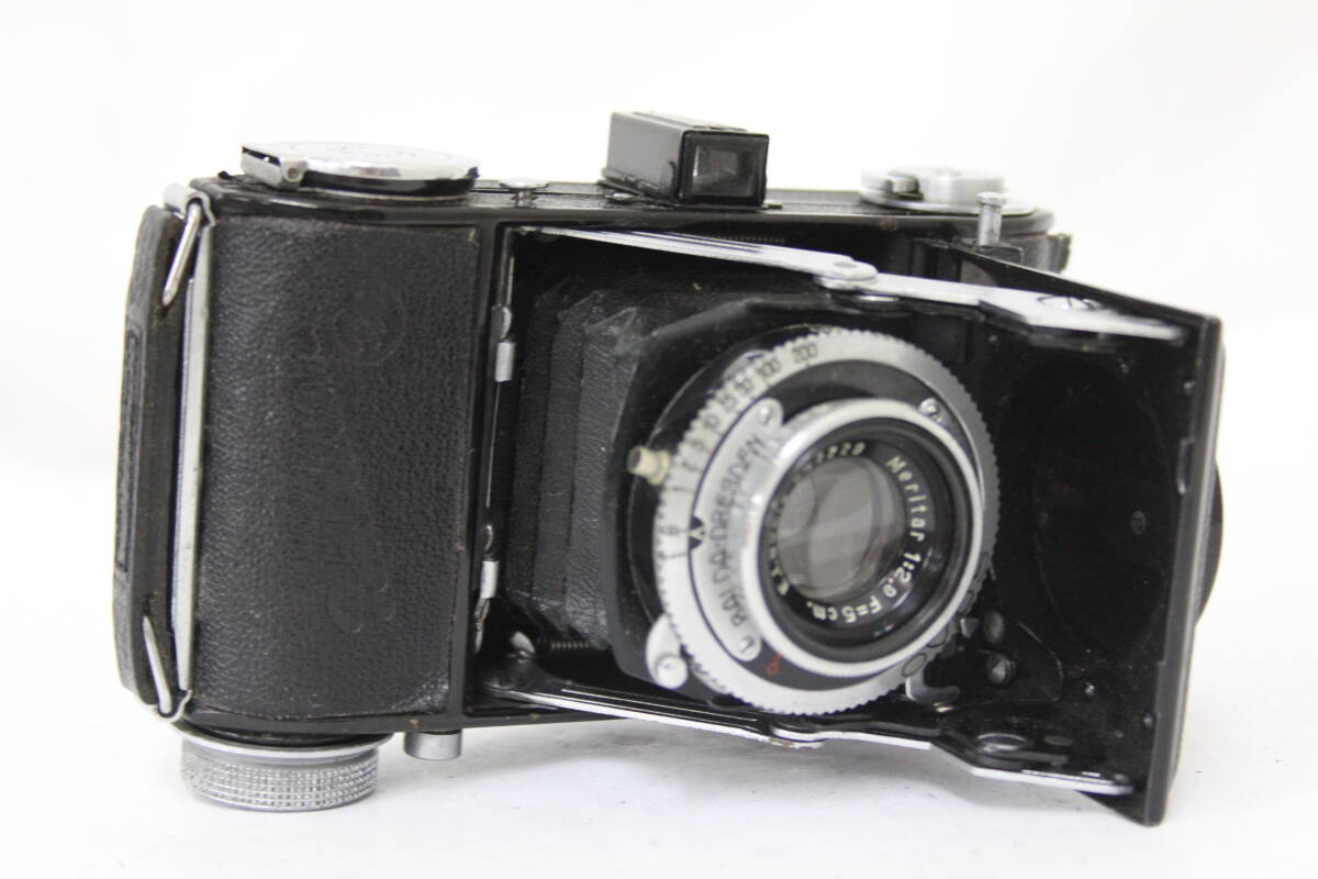 【返品保証】 バルダ BALDA Baldina BALDA-DRESDEN E.Ludwig Meritar 5cm F2.9 蛇腹カメラ M2605
