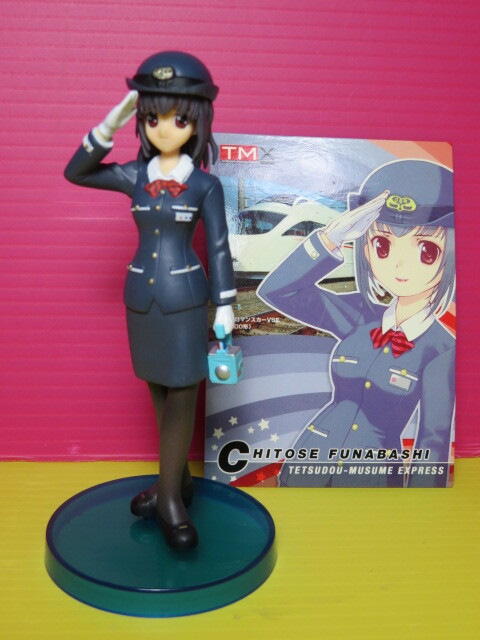 鉄道むすめ～鉄道制服コレクション～Express　フィギュア 小田急電鉄　小田急ロマンスカー50000形VS　船橋ちとせ