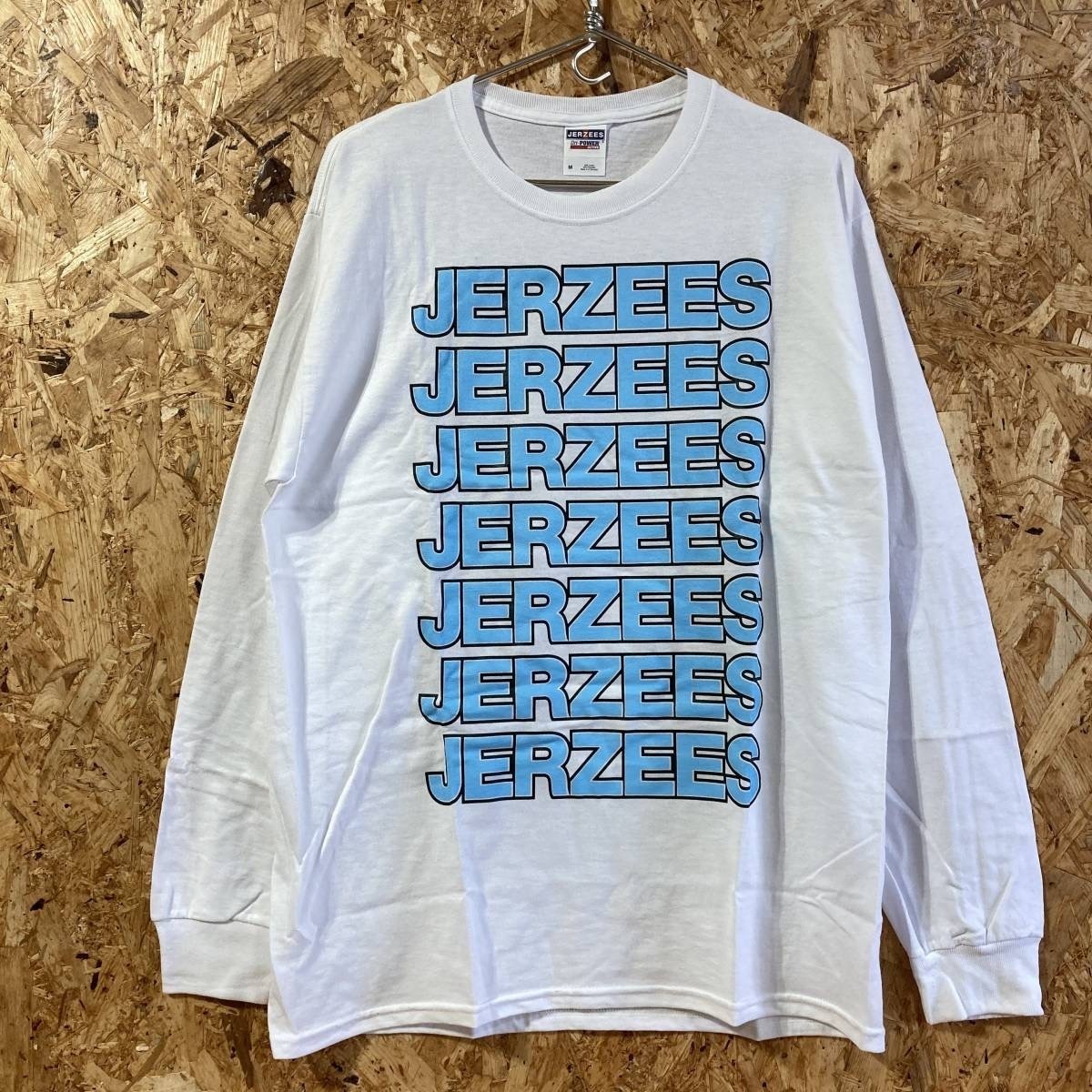 JERZEES 長袖 Tシャツ M ホワイト ジャージーズ ロンT