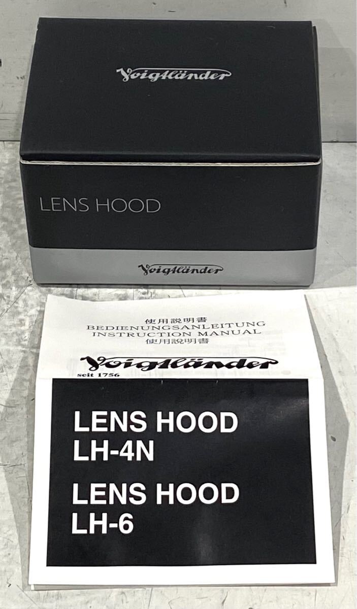 250122C☆ Voigtlander フォクトレンダー LENS HOOD LH-6 取説付 空箱 フード無し ♪配送方法＝おてがる配送宅急便(EAZY)♪