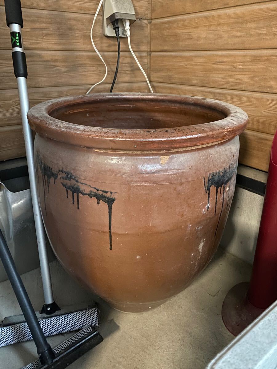 睡蓮鉢　 甕　常滑焼　 骨董