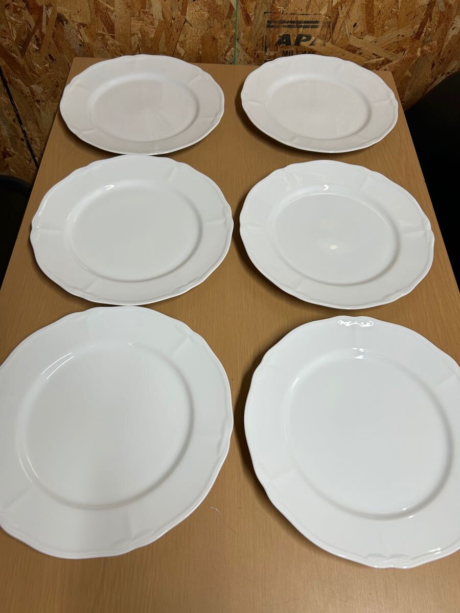 O913】 Noritake ノリタケ プレート 皿 洋食器 ホワイト ディナープレート パスタ皿　ランチプレート　