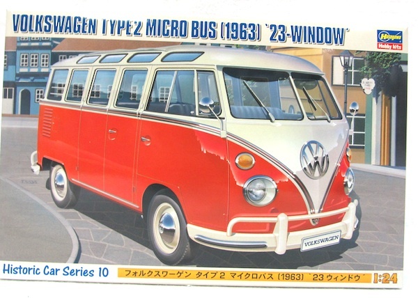 ハセガワ　HC-10「1/24 フォルクスワーゲン・タイプ2 マイクロバス(1963) ’23ウインドウ’」新品