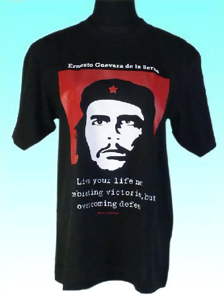 【送料無料】チェ・ゲバラのTシャツ レディースM 半袖 黒 FU-F-TS49-M