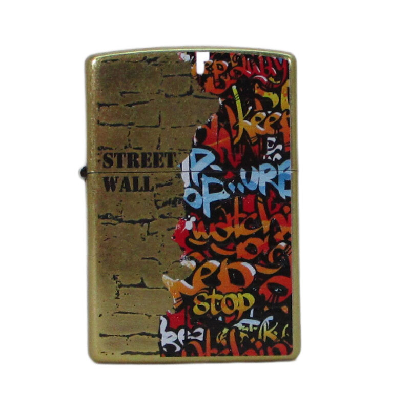 ジッポー オイルライター カラフルでファンキーなデザイン STREET WALL SW-KB/送料無料メール便