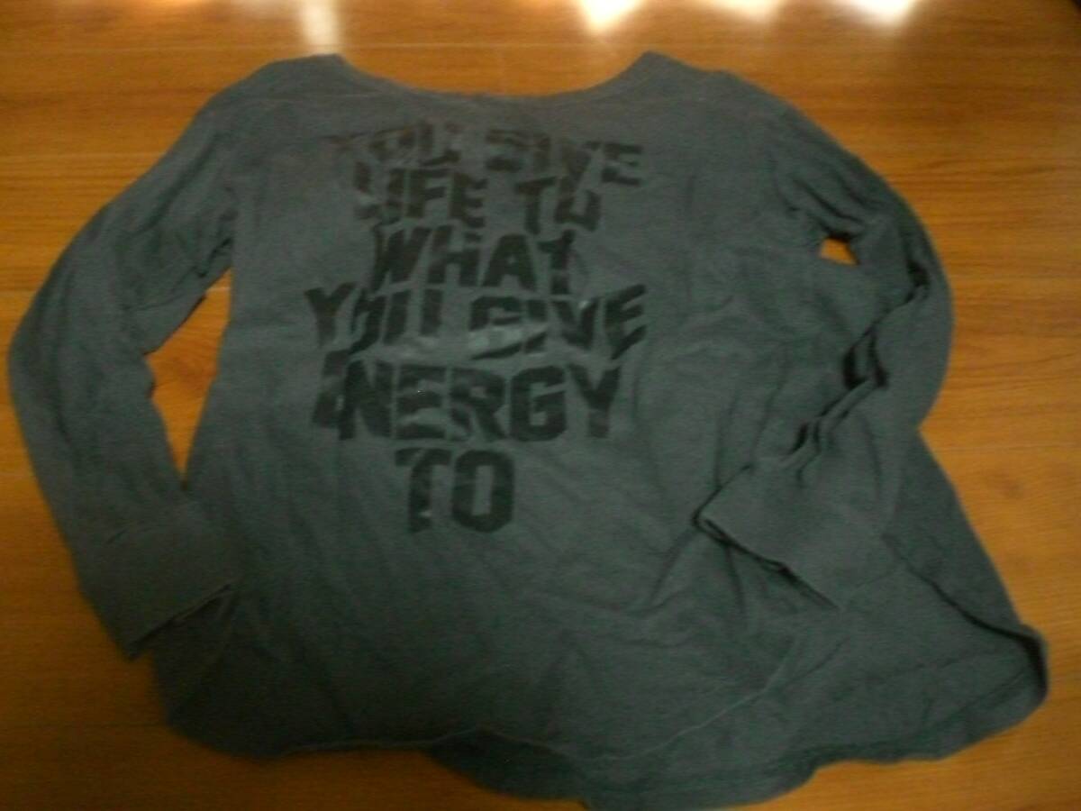 Siro　グレーM　長袖Ｔシャツ