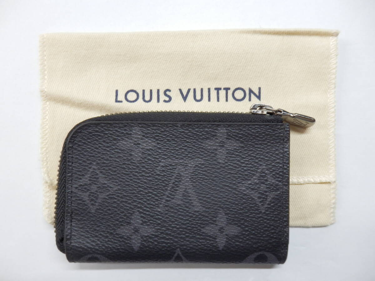 172H402A♪ LOUIS VUITTON ルイヴィトン ポルトモネジュール M63536 コインケース モノグラム エクリプス 小銭入れ 付属品あり 中古