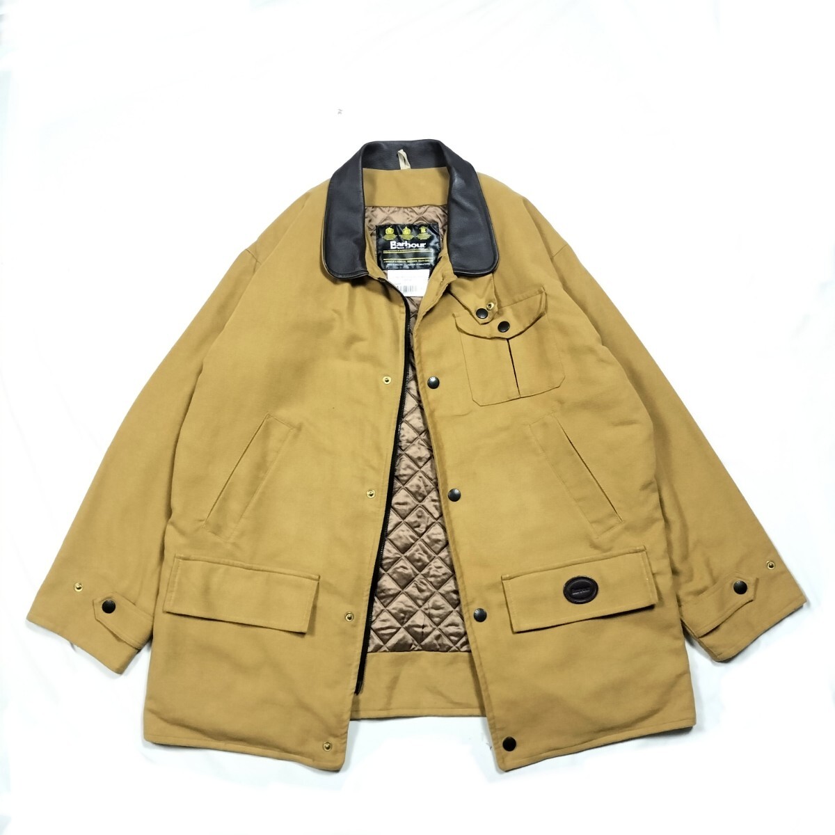Mint Vintage BARBOUR moleskin jacket L キャメル　バブアー　モールスキン ジャケット　ブラウン