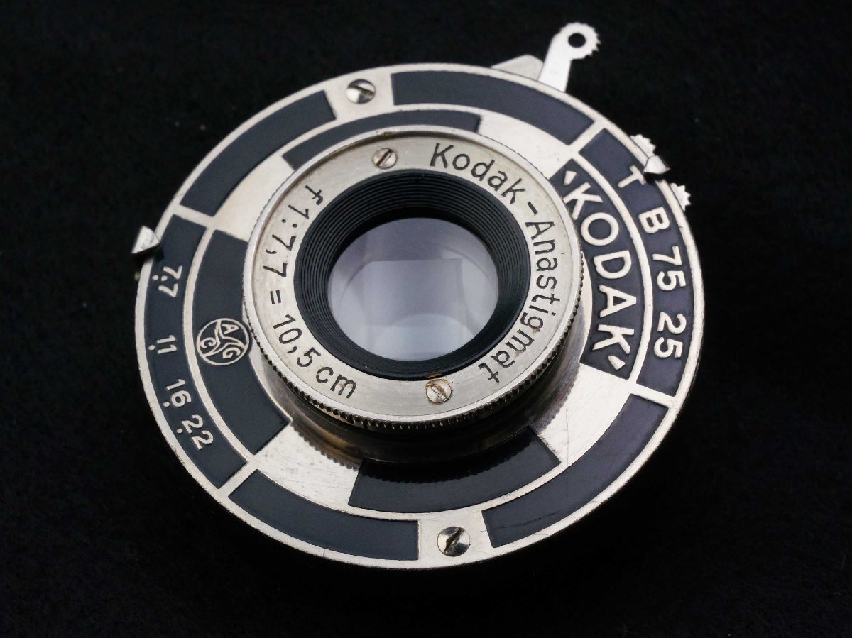 アールデコデザイン!!! KODAK 6x9判用 Kodak - Anastigmat 10.5cm F7.7 コダック アンティーク 5018