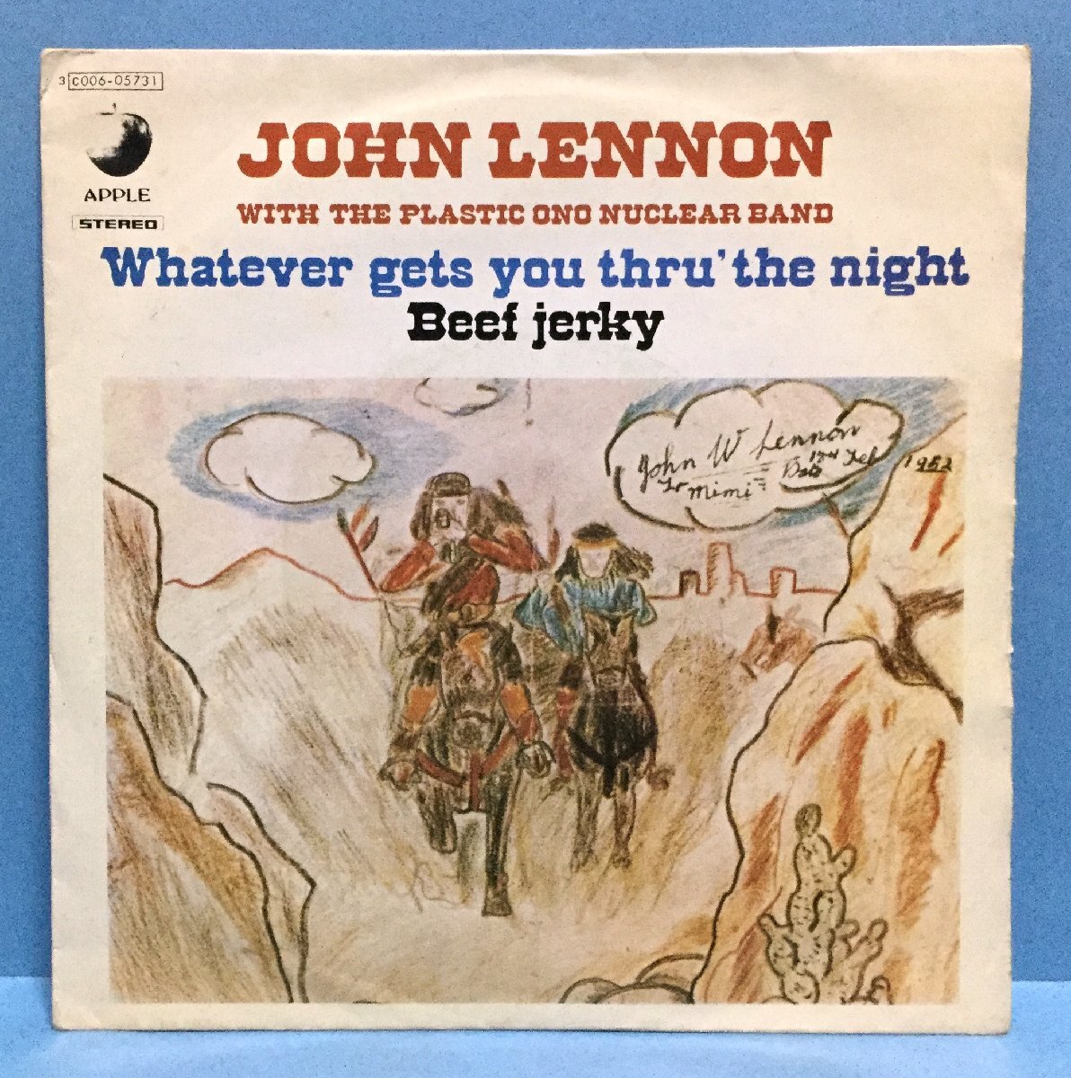 EP 洋楽 John Lennon / Whatever Gets You Thru' The Night イタリア盤