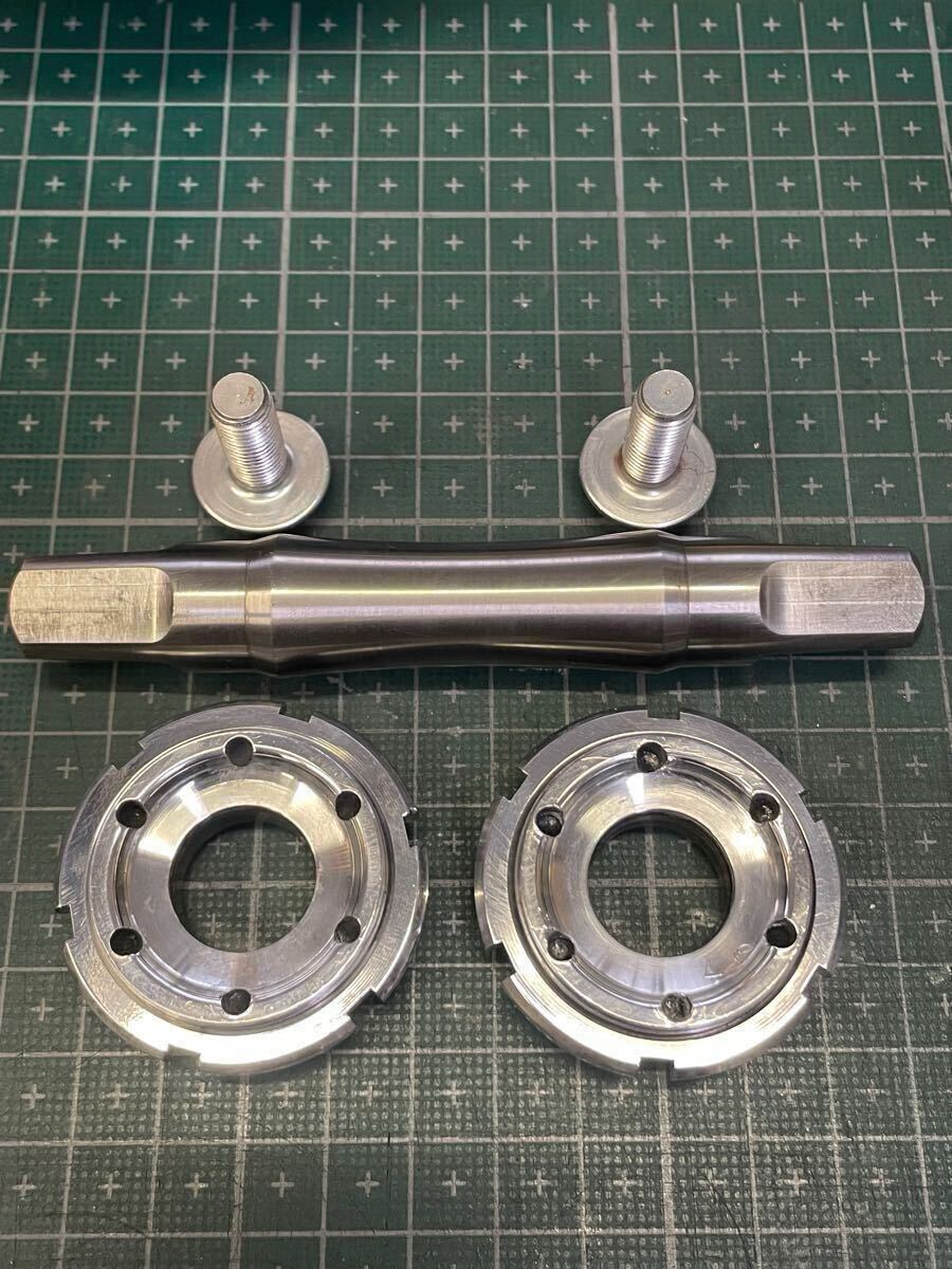 中古品 TNT PERFORMANCE PRODUCTS USA アメリカ製 Ti axle BB 68-113mm 後期モデル ＋おまけ①② 激レア 1995年購入 