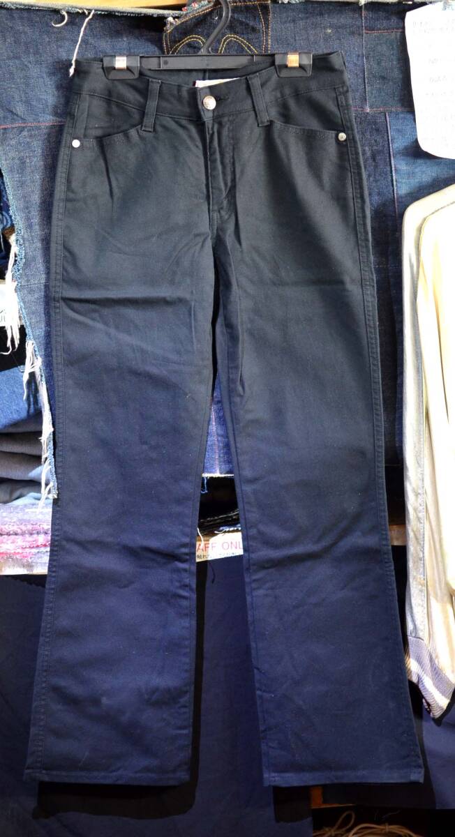 D241/LEVIS F3553-0303ブーツカットブラックパンツ デッドストック 新品
