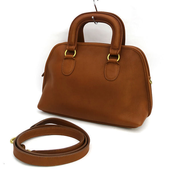 ★ コーチ レア オールドコーチ 2WAY レザー ブラウン 301 (0220510958)