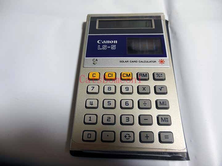 ○ 電卓 Canon LS-5 ソーラー レトロ 未使用品?