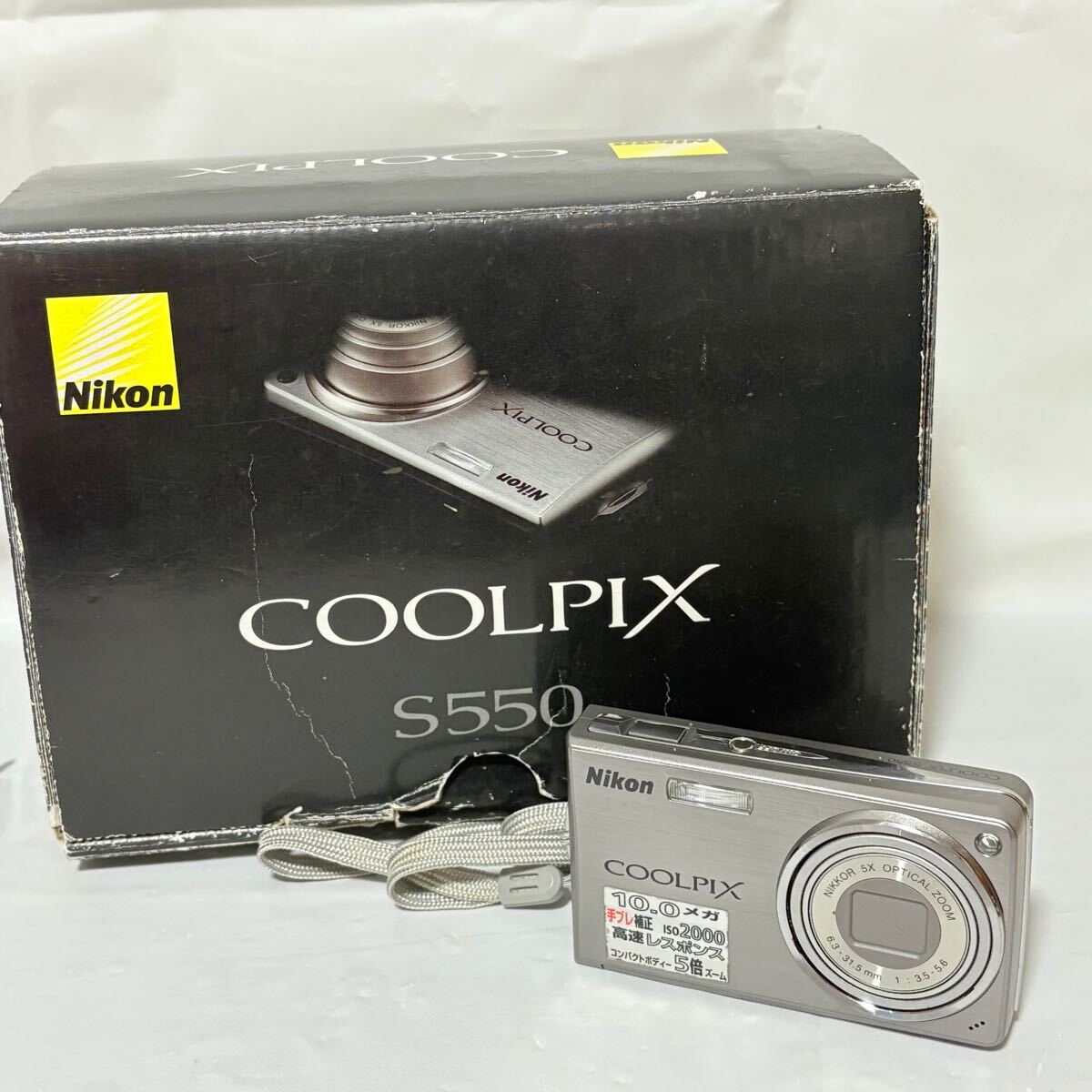 Nikon COOLPIX S550 コンパクトデジタルカメラ コンデジ　シルバー　ニコン　動作品