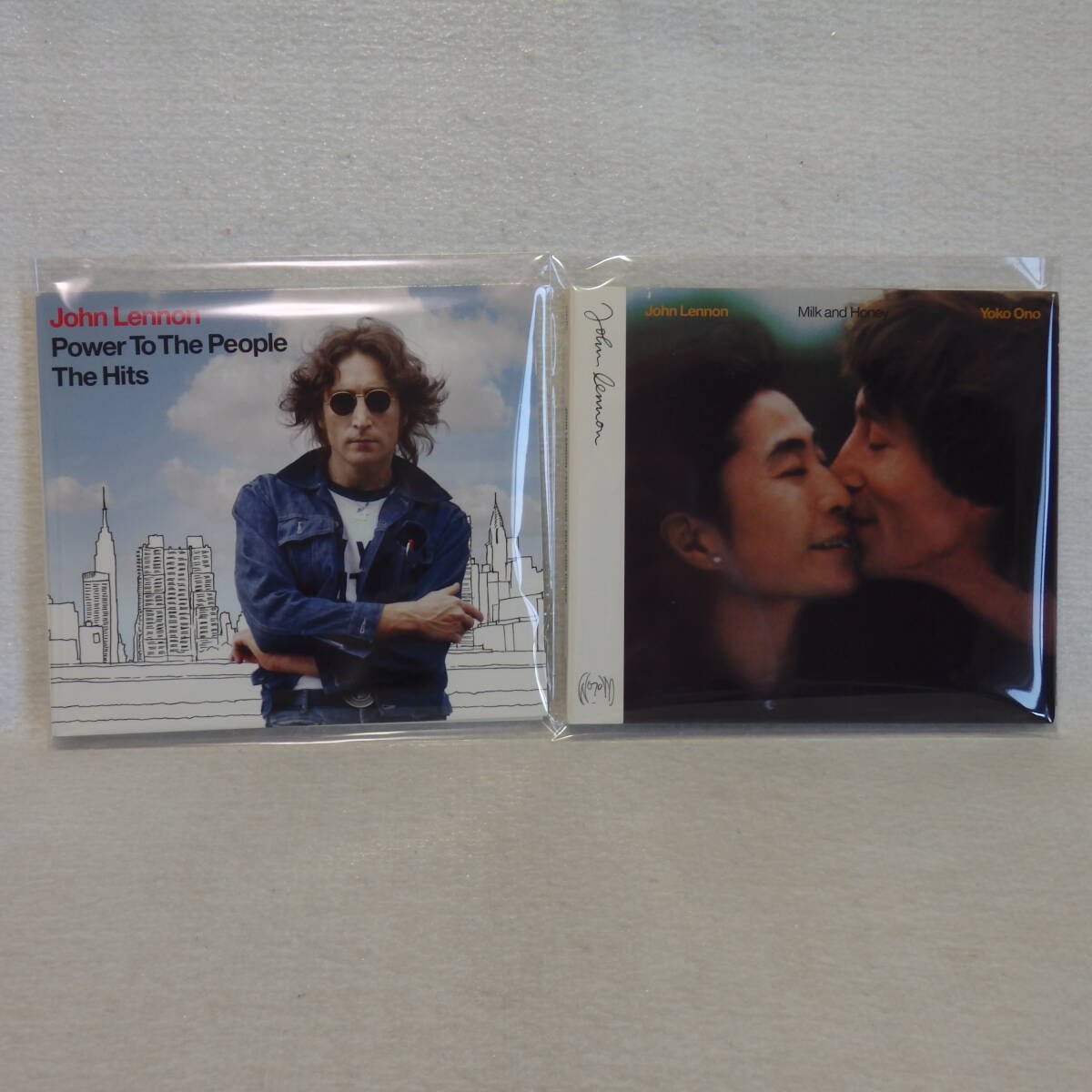 ＜美品＞JOHN LENNON 　ジョン・レノンCD2枚セット/Power To The People　The Hits｜Milk and Honey (紙ジャケット仕様 リマスター盤）