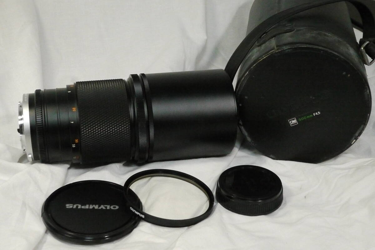 オリンパス OLYMPUS OM MC 300mm F4.5 ケース付