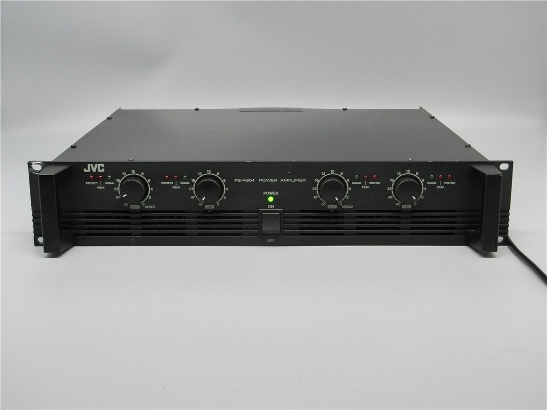 中古品　 JVCケンウッド MODEL PS-A604 パワーアンプ オーディオ機器　通電確認済　ジャンク品　送料無料
