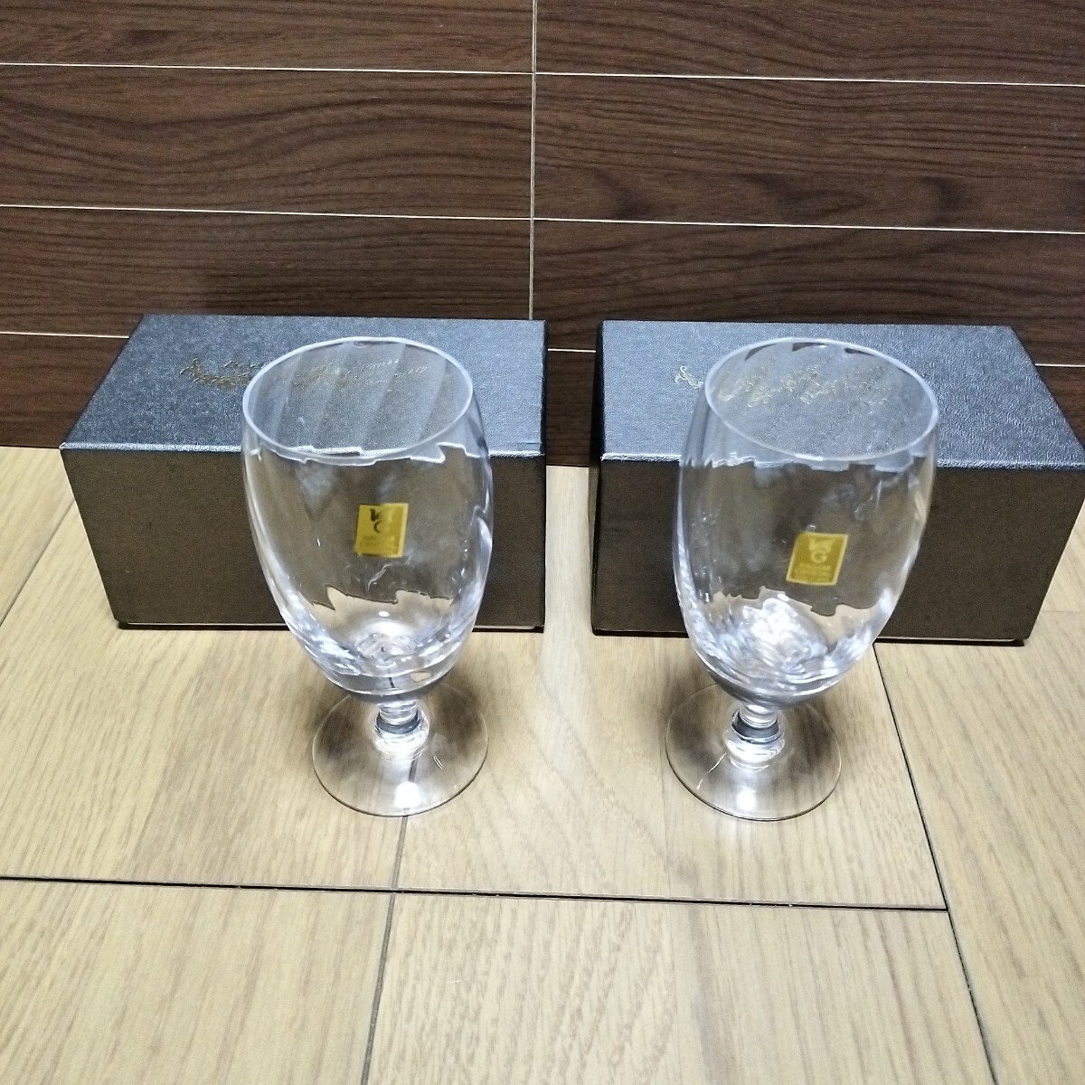 ▼ カガミクリスタル≪ビアグラス　2個≫グラス　KAGAMI　CRYSTAL　ビールグラス