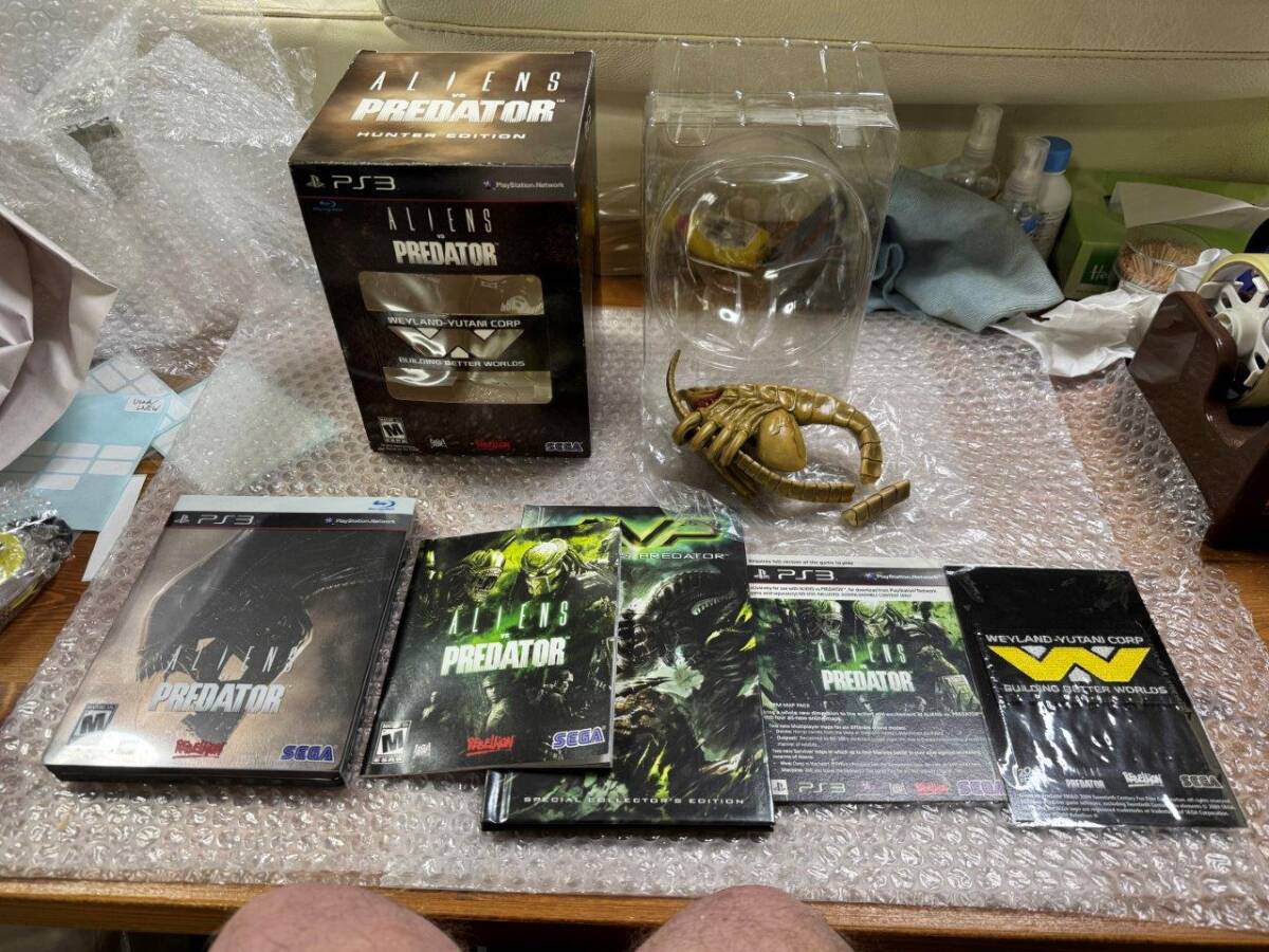 PS3 Aliens VS Predator 北米限定版 フィギア尻尾割れあり 完品 動作確認済 エイリアン VS プレデーター 海外版 輸入版 送料無料 同梱可